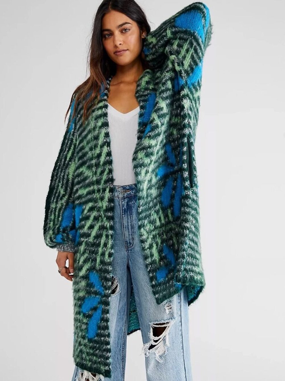NWT Free People Women's Could It Be You Cardigan Sweater Size Medium